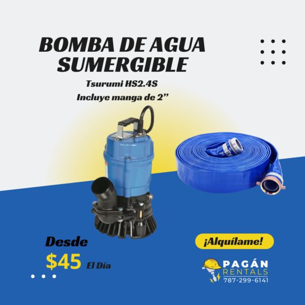 Bomba de Agua de 2" Sumergible Eléctrica (Trash Pump)