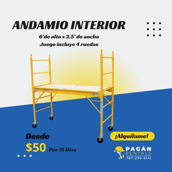 Andamio Para Interior 6 ft. x 6 ft. x 2.5 ft.