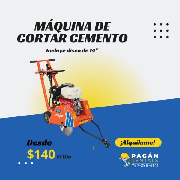 Máquina de Cortar Cemento De 14”